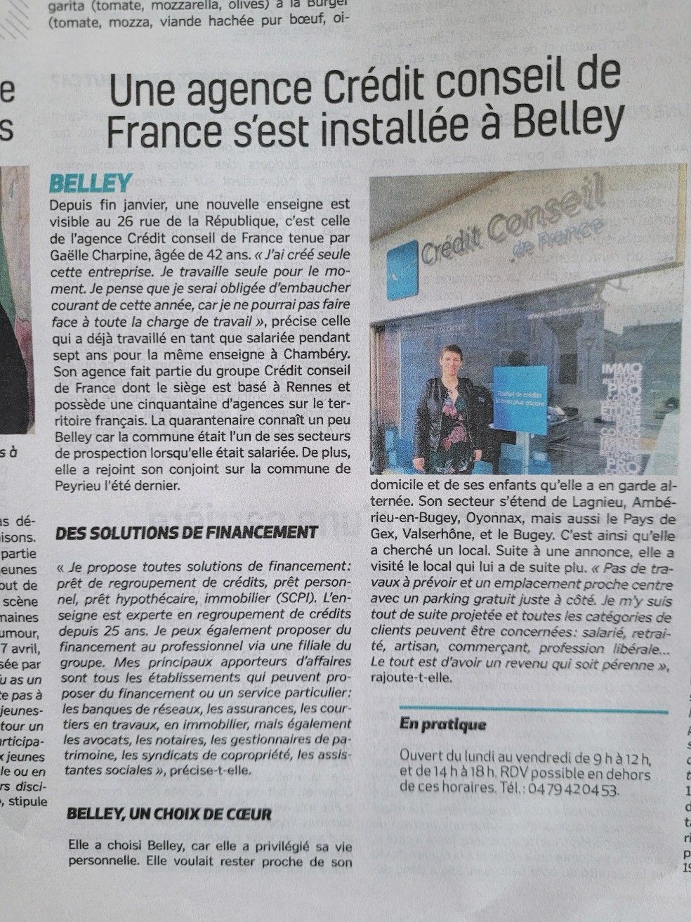 credit conseil de france belley 